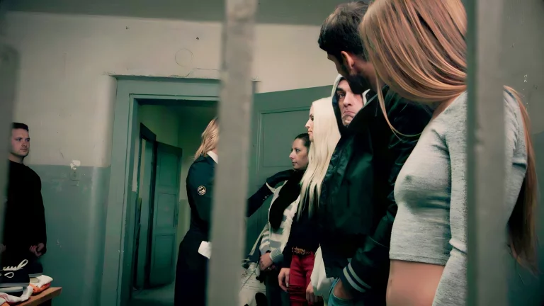 Sexy Prison Guard Anna Polina Takes On Two Guys At Once 