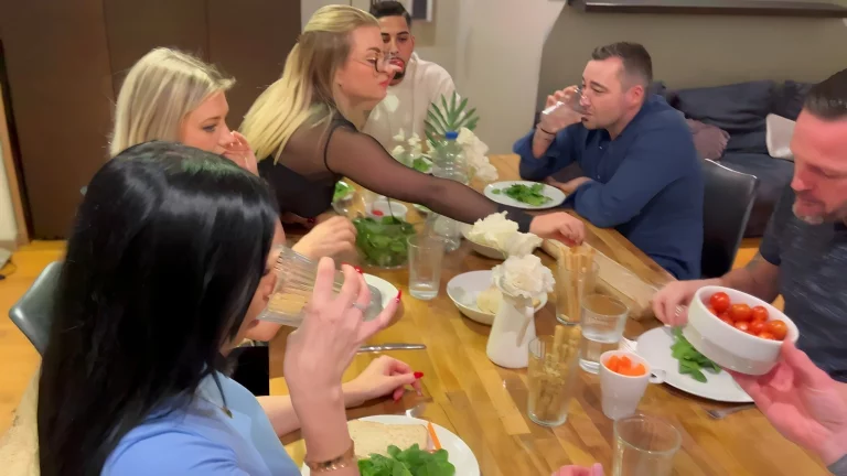⁣Friendly Dinner Ended Up As A Wild Orgy 