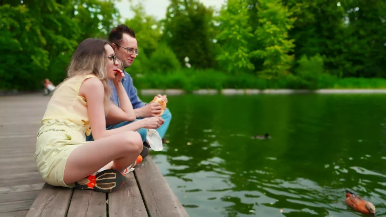 Romantic Couple Shares A Special Moment 