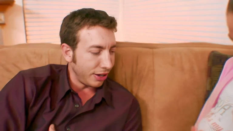 ⁣Indoor Sex On Red Couch 