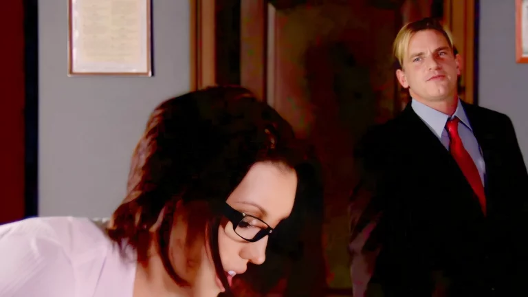 Burning Desire: Black-Haired Temptress And Her Passionate Companion 