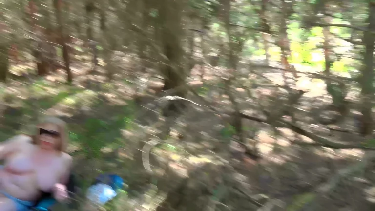 ⁣Trisha Playing In The Forest 