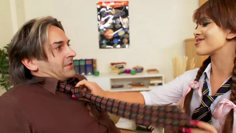Playful Schoolgirl Seduces Teacher To Fuck Her In Office 