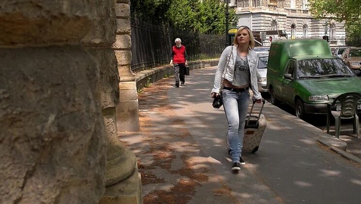 Porn World - Angel BlackLauro Giotto - Tourist Angel Black ass fucked by stranger until she orgasms really hard GP650 