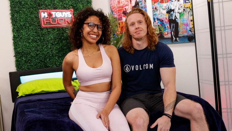 Hot Guys Fuck - Alix PenaAsh Riley - First Timer Red Headed HUNK Ash Riley Meets Latina Alix Pena 