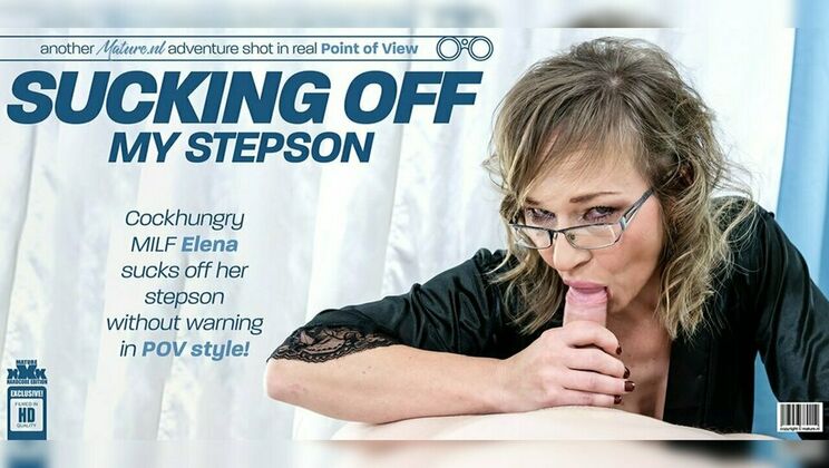 ⁣Mature.nl - ElenaLenny Yankee - Cockhungry stepmom Elena just came to his bedroom to give her stepson a blowjob without warning! 