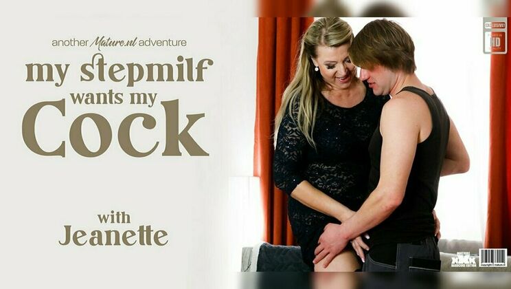 Mature.nl - JeanetteRick Palmer - Horny toyboy gets fucked by his hot naughty stepmilf Jeanette on the couch 