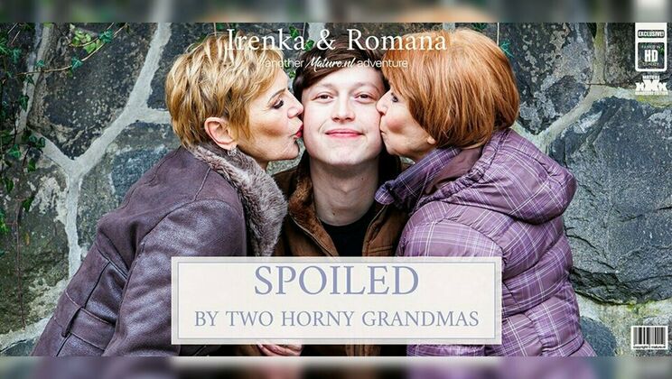 Mature.nl - IrenkaRomanaLenny Yankee - Grandmas Irenka and Romana seduce a toyboy in a hard fucking threesome 