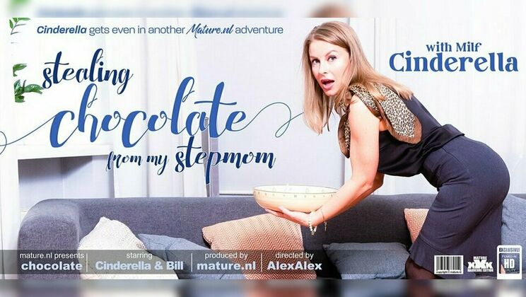 Mature.nl - CinderellaPimpal Bill - Hot mom Cinderella sucks and fucks her big dicked stepson on the couch 