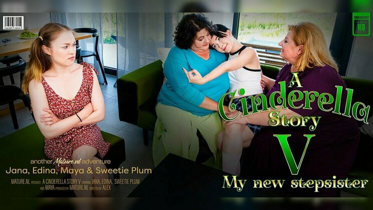 Mature.nl - MayaJanaEdinaSweetie Plum - The BBW evil stepmoms have a new stepdaughter and teeny Maya isnt happy with it! 