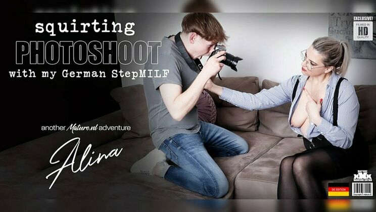 Mature.nl - Alina (EU)Hugh Stefner - Fucking my 53 year old German Squirting stepMILF Alina during a photoshoot and make her cum 
