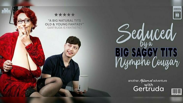 ⁣Mature.nl - GertrudaLenny Yankee - Czech Mature vixen Gertruda with her mega saggy tits has hardcore sex with a seduced working toyboy 