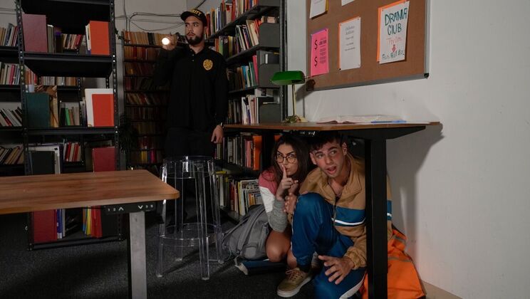 Crazy College GFs - Selina BentzKai Jaxon - Getting Lucky In The Library 