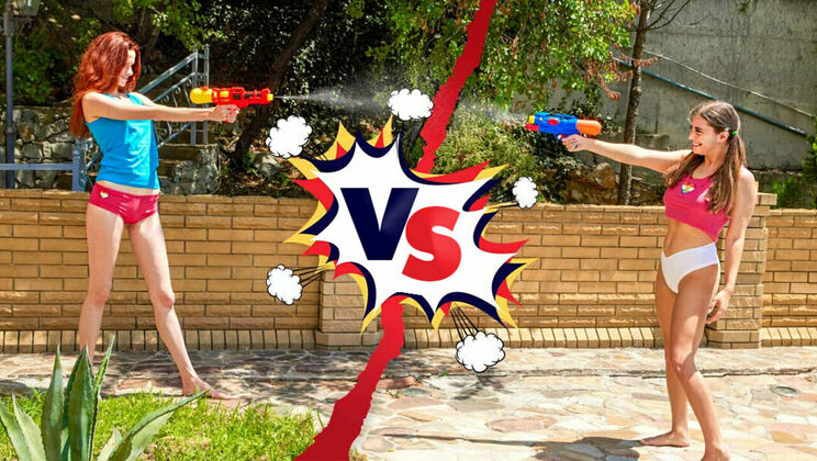 Club Sweethearts - Angel RaiElise Moon - Angel VS Elise pussy competition 