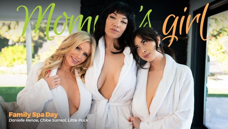 Girlsway - Li*** PuckChloe SurrealDanielle Renae - Family Spa Day 