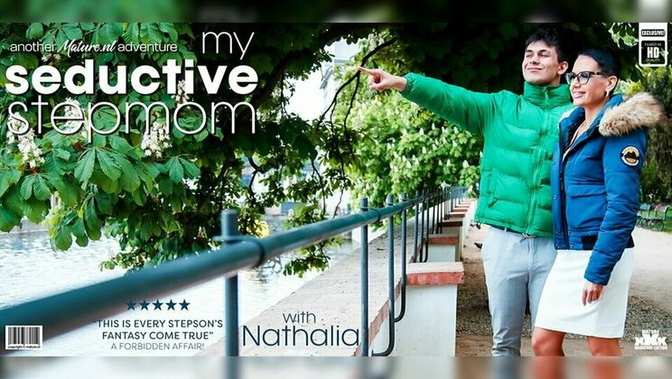 Mature.nl - NathaliaBruno Baxter - Fucking my bloody hot seductive Czech Stepmom Nathalia on my fathers couch and she loves it 