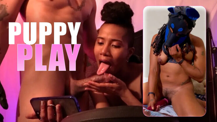 Kinky Bites - Jet Setting JasmineKing NoireHalo - Puppy Play: King Noire & Jet Setting Jasmine Spy On Halo 