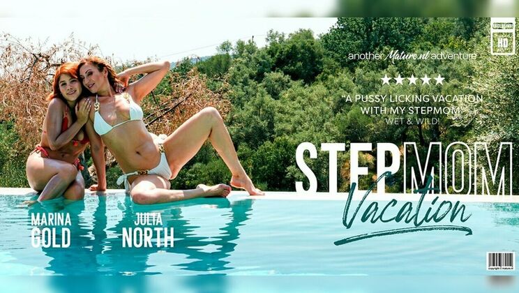 ⁣Mature.nl - Julia NorthMarina Gold - Stepdaughter Marina Gold eating her Stepmom Julia Norths wet pussy on vacation under the sun 