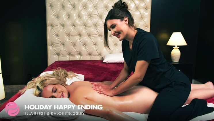 Fantasy Massage - Ella ReeseKhloe Kingsley - Holiday Happy Ending 