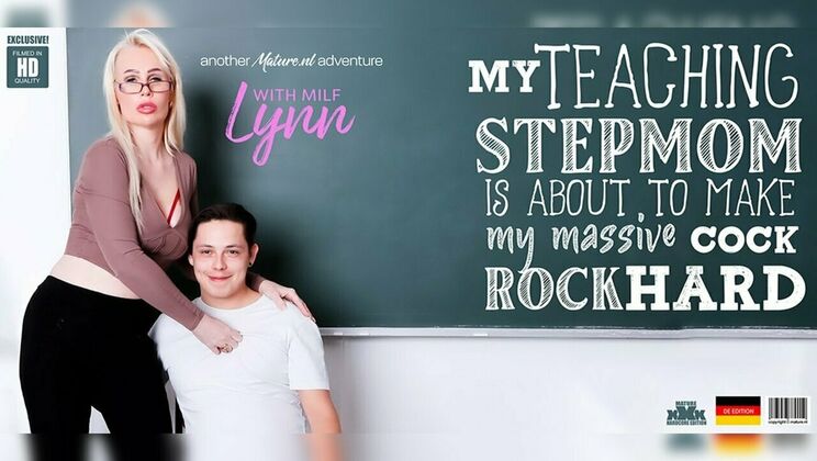 Mature.nl - Jimmy TwiceLynn (EU) - Blonde MILF Lynn teaches her stepson how to fuck his stepmom and make her cum 