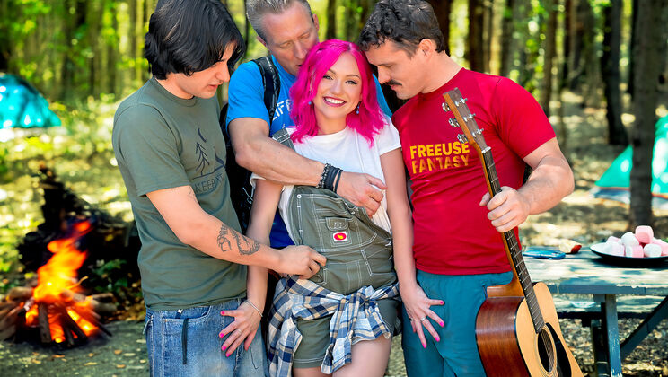 FreeUse Fantasy - Robby EchoClarke KentGracie GatesElias Cash - u201cShare Your Girlfriendu201d Camper Cutie Bathed in Cum 