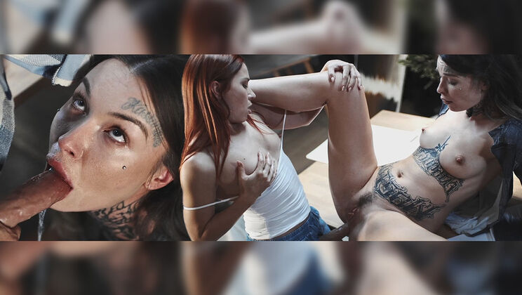 Futanari XXX - Tabitha PoisonClemence Audiard - Preparing The Art Exhibit 