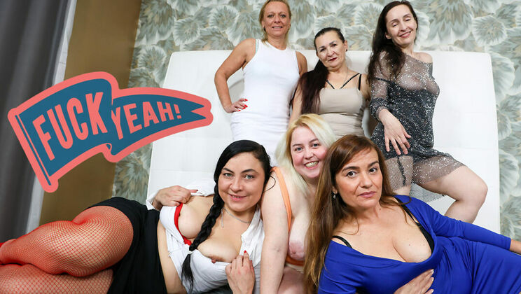 Grandmams - Yvette MooreChristina SantesVittoria BadAnna VersaillesDanny FontanaCamila LoveDianna Miller - Horny grannies pussies - Part 1 