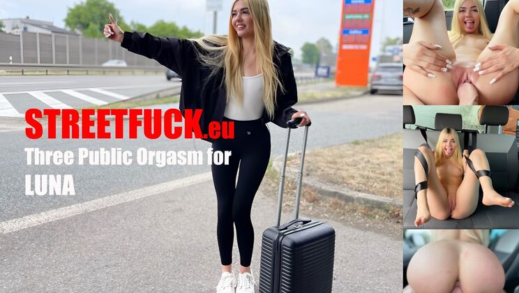 ⁣Street Fuck - Marcello BravoLuna Bbunny - Streetfuck Three Orgasm for Luna BBunny 