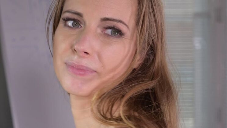 Porn World - Jay SnakesKinuski Kakku - Sexy Officer Kinuski masturbates her sweet shaved pussy and gets fucked GP1250 