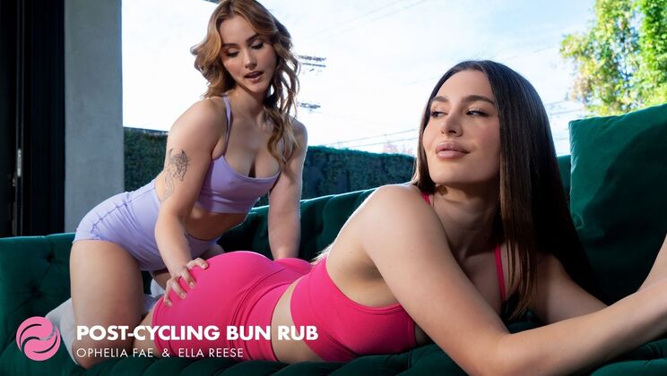 Fantasy Massage - Ella ReeseOphelia Fae - Post-Cycling Bun Rub 